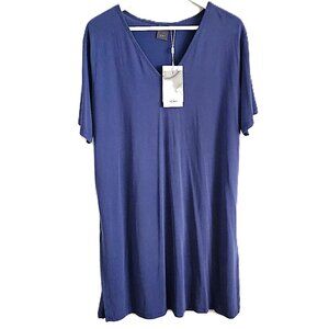 Ichi blue Selma tunic top